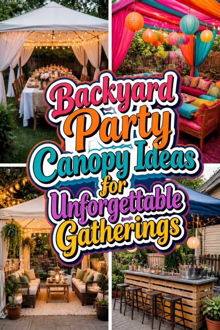 Backyard Party Canopy Ideas for Unforgettable Gatherings