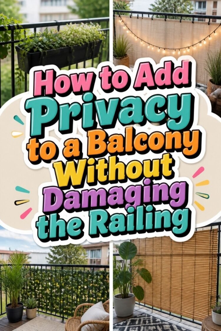 How to Add Privacy to a Balcony Without Damaging the Railing