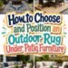 How to Choose and Position an Outdoor Rug Under Patio Furniture
