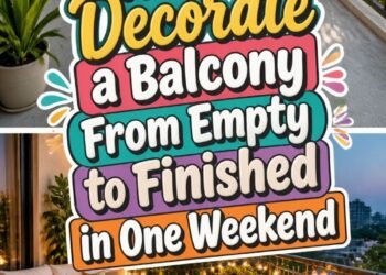 How to Decorate a Balcony From Empty to Finished in One Weekend