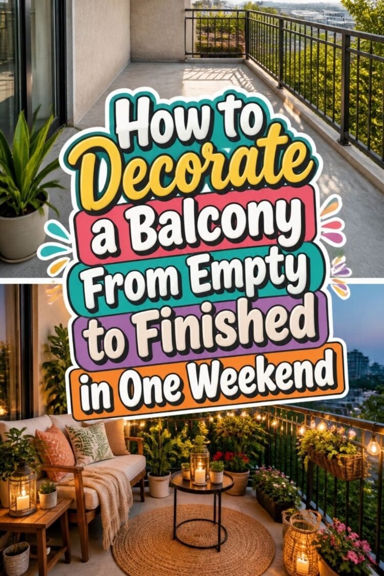How to Decorate a Balcony From Empty to Finished in One Weekend