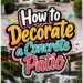 How to Decorate a Concrete Patio