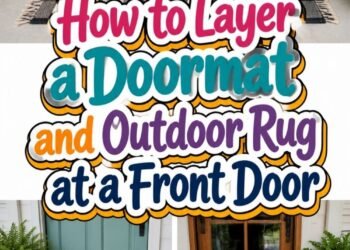 How to Layer a Doormat and Outdoor Rug at a Front Door