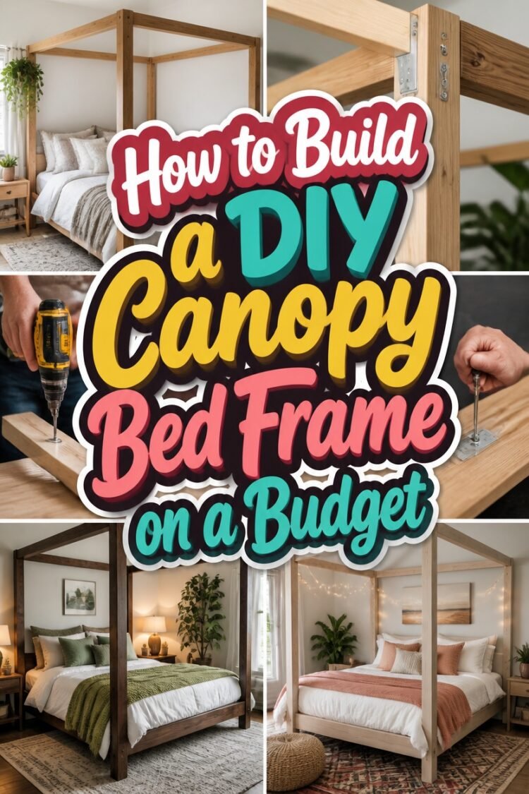 How to Build a DIY Canopy Bed Frame on a Budget