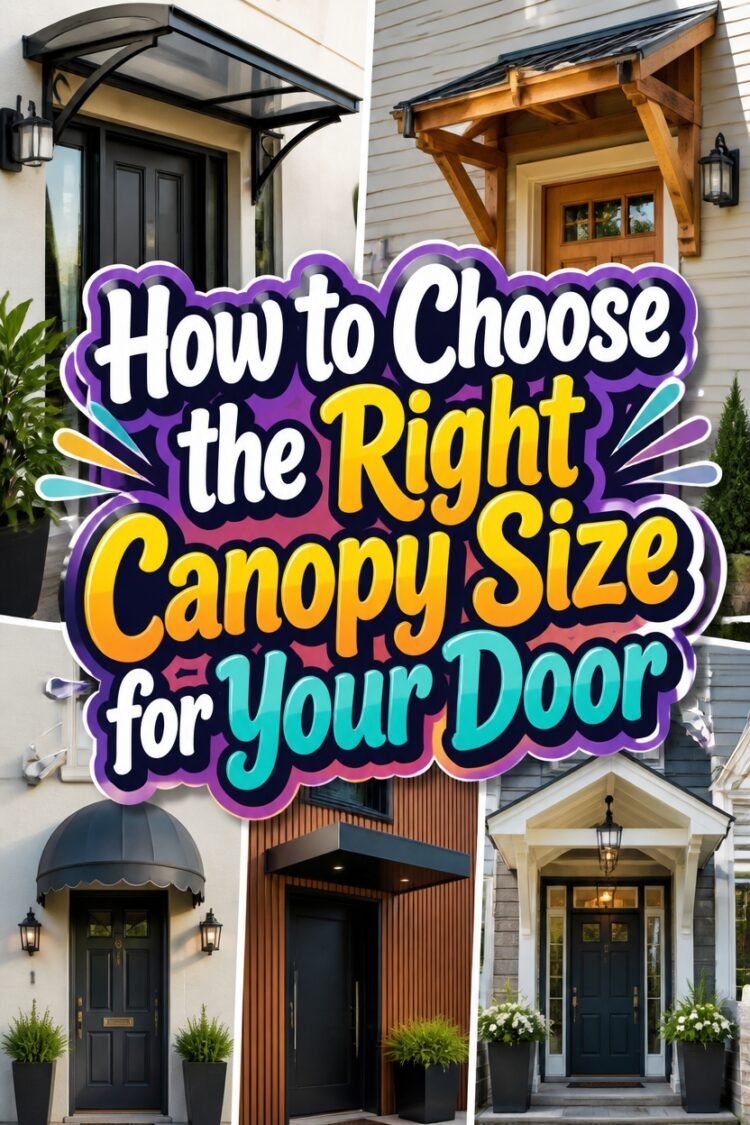 How to Choose the Right Canopy Size for Your Door