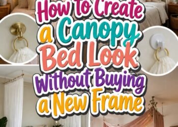 How to Create a Canopy Bed Look Without Buying a New Frame