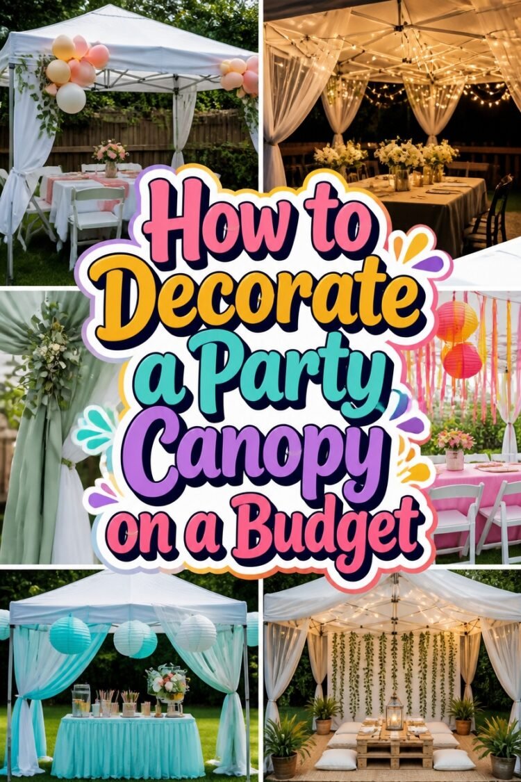 How to Decorate a Party Canopy on a Budget