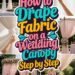 How to Drape Fabric on a Wedding Canopy Step by Step