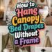 How to Hang Canopy Bed Drapes Without a Frame