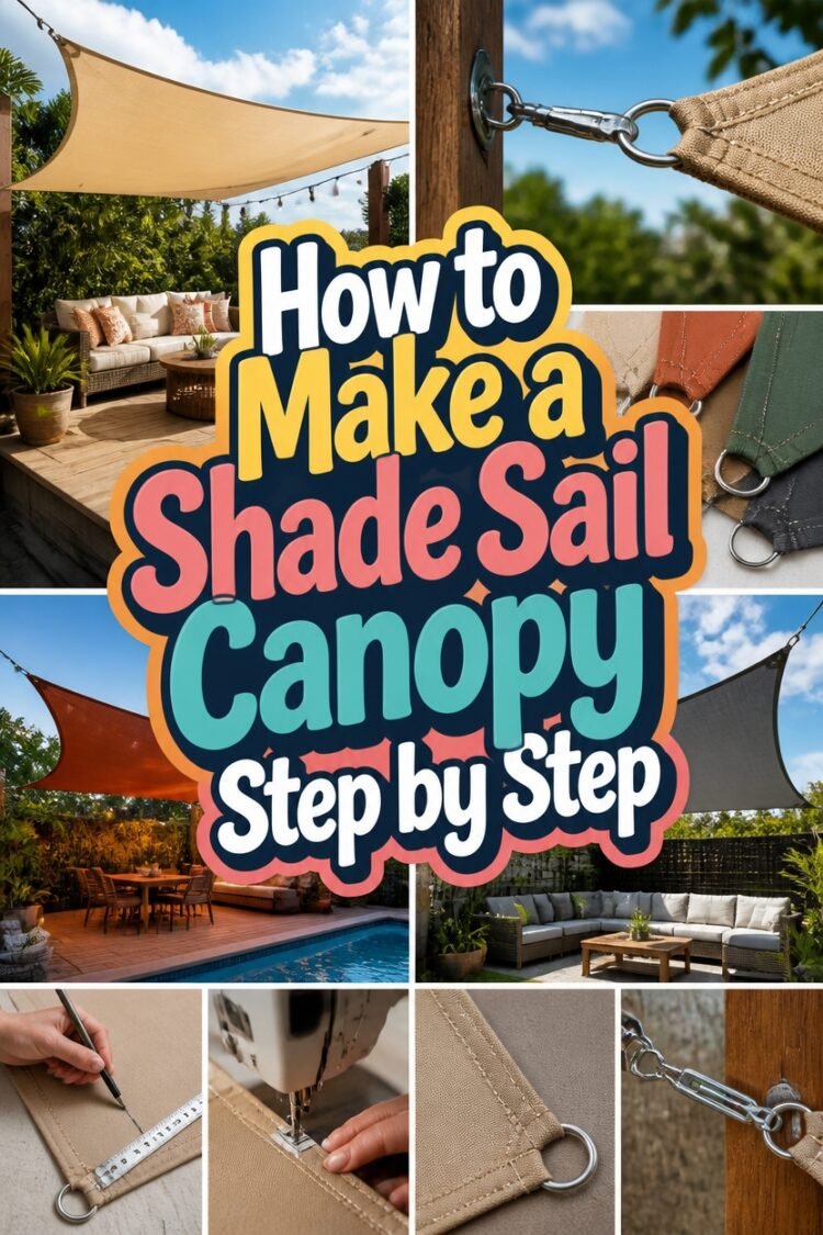 How to Make a Shade Sail Canopy Step by Step