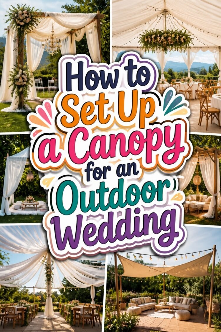 How to Set Up a Canopy for an Outdoor Wedding