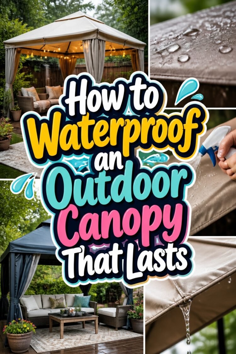 How to Waterproof an Outdoor Canopy That Lasts