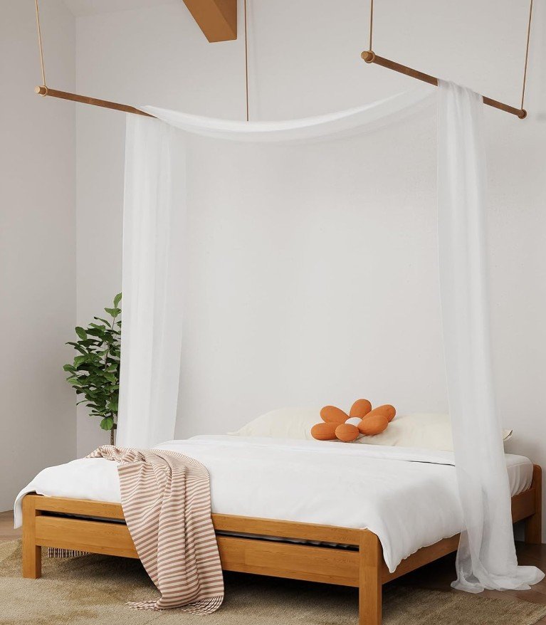 One Simple Panel That Gives a Modern Canopy Bed Real Impact