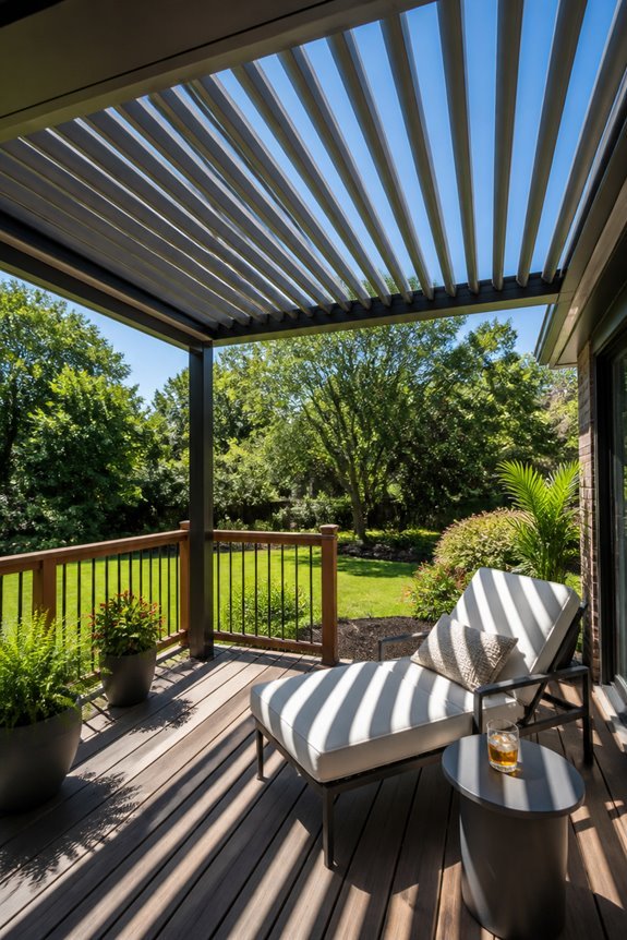 adjustable shade louvered pergolas