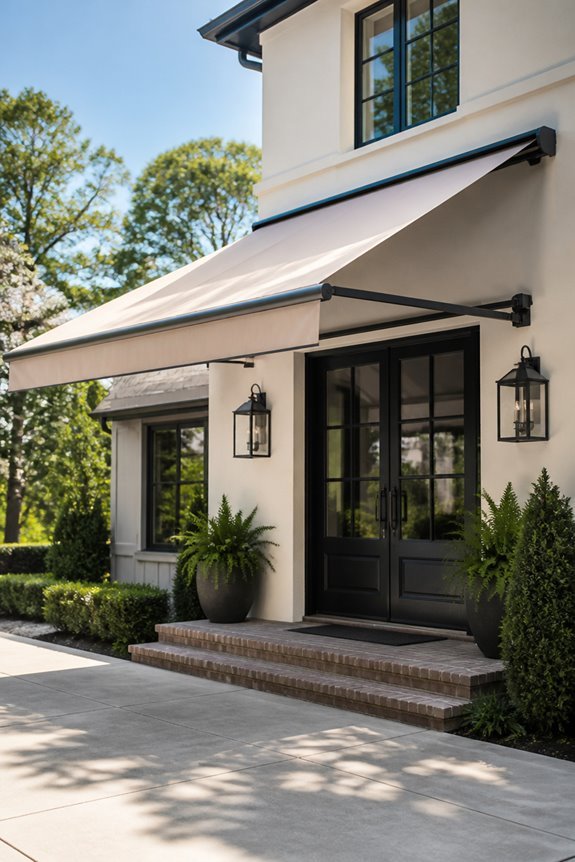 adjustable sun protection awnings