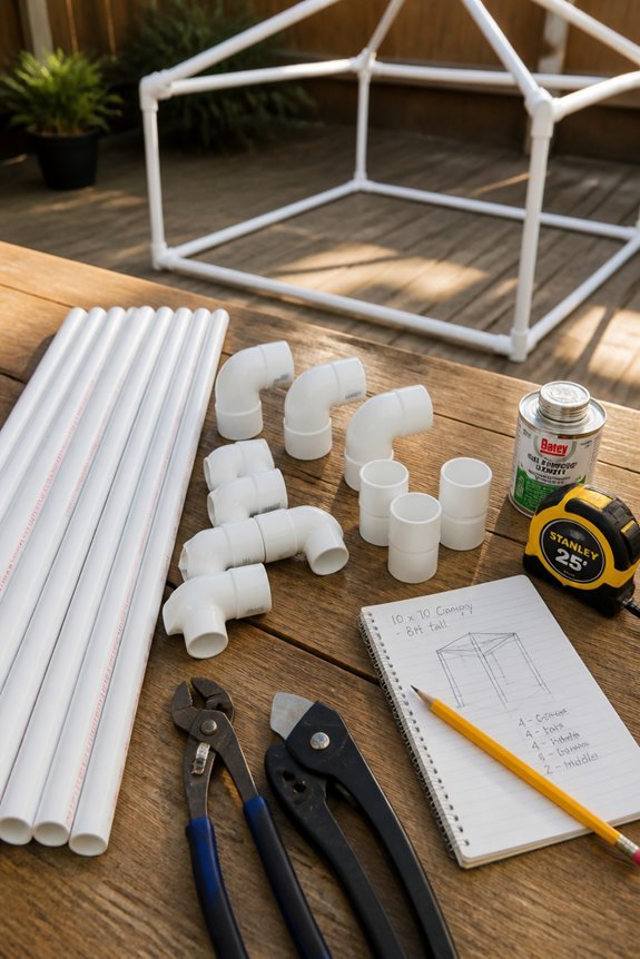 affordable diy pvc canopies