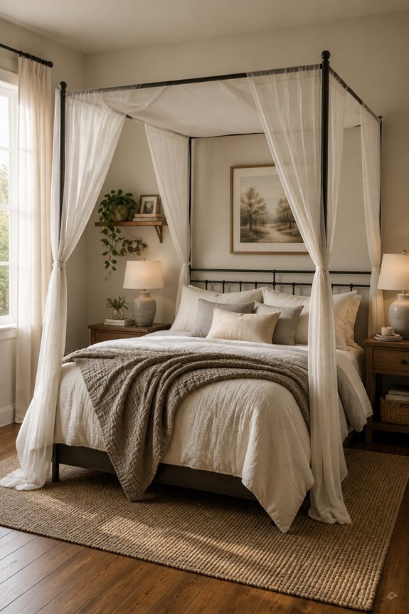 affordable ready made canopy beds