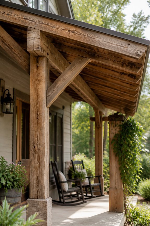 budget friendly sloped porch canopy