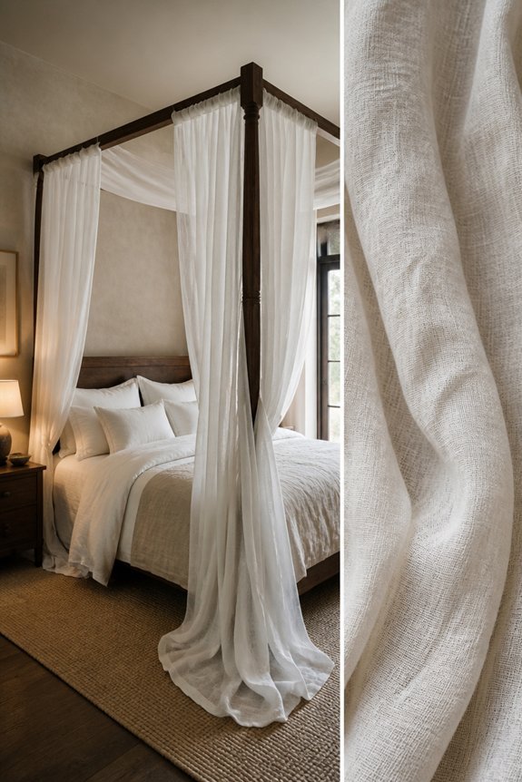 canopy bed curtain match