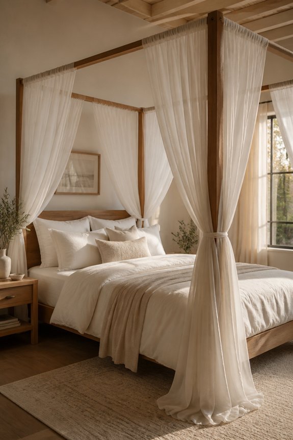 canopy drapes for beds
