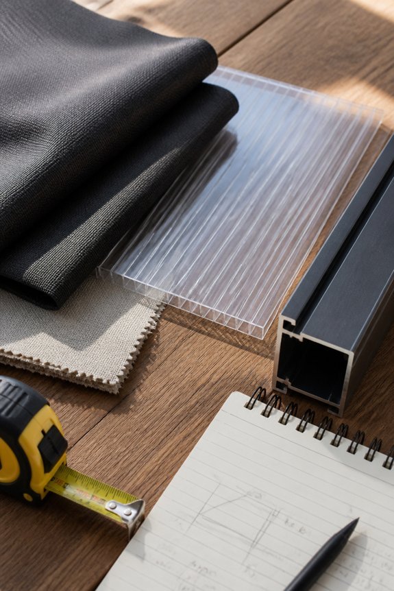 choosing porch canopy materials