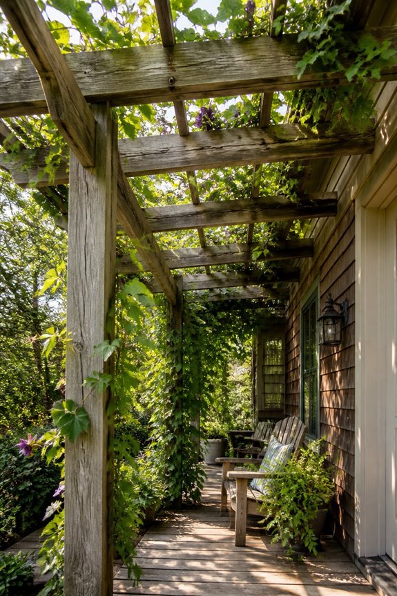 climbing vines enhance shade
