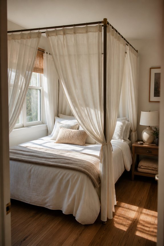 compact canopy bed solutions