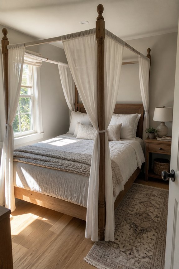 compact four poster bed designs