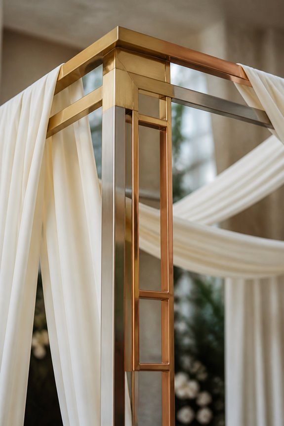 contemporary metal frame canopies