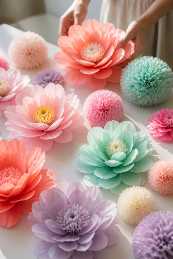 customizable paper decorations available