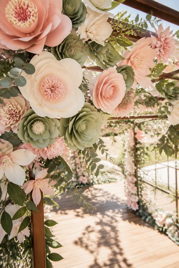 customizable paper flower canopy