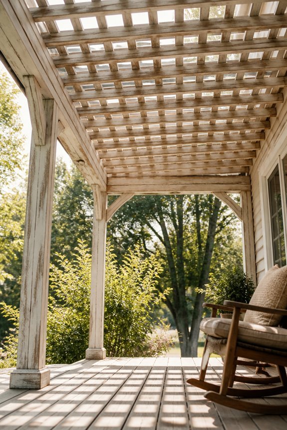 dappled light through lattice