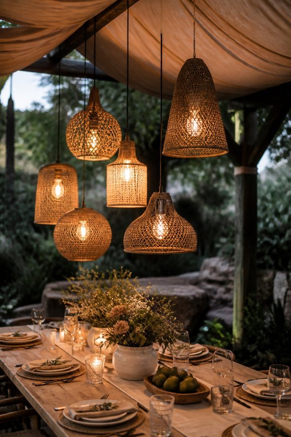 defined gathering zones illuminated