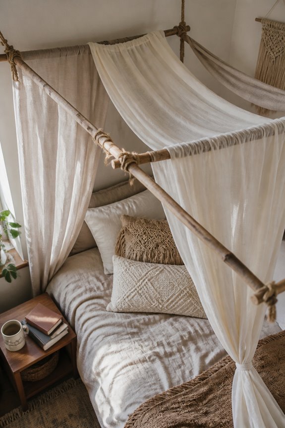 diy affordable boho canopy