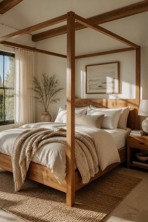 durable wooden canopy beds