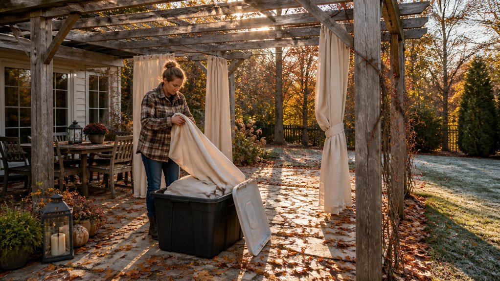 early fall pergola preparation