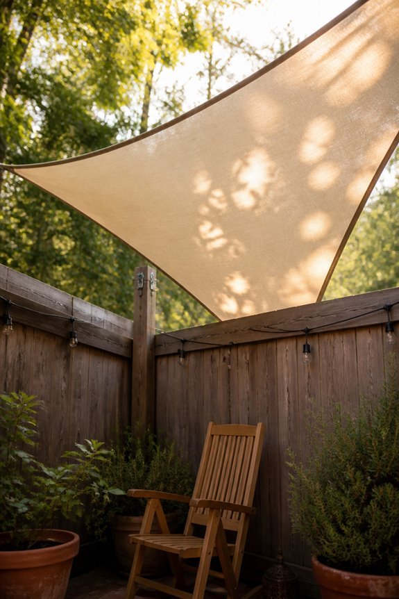efficient triangular corner canopies