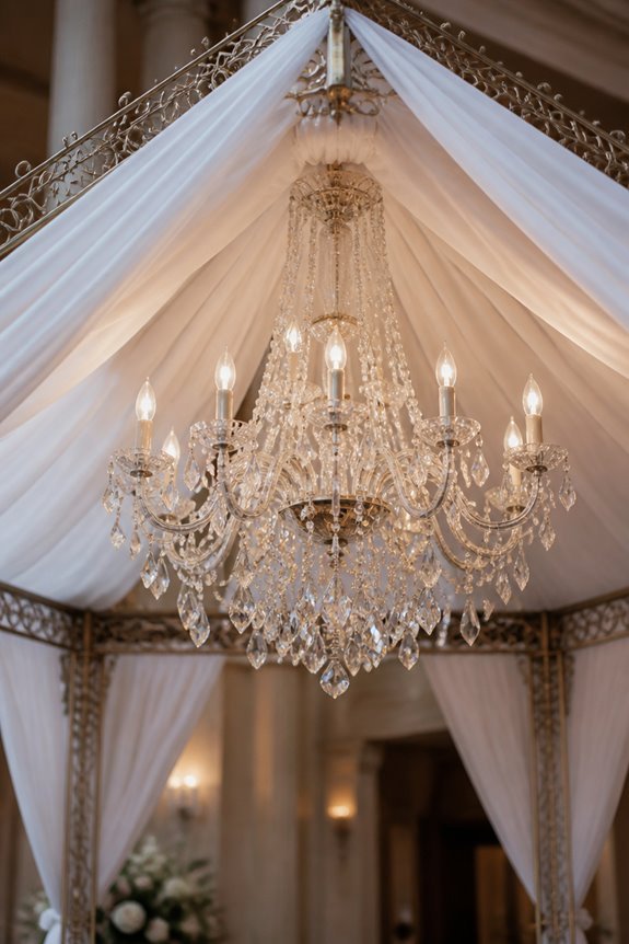 elegant chandeliers for canopies