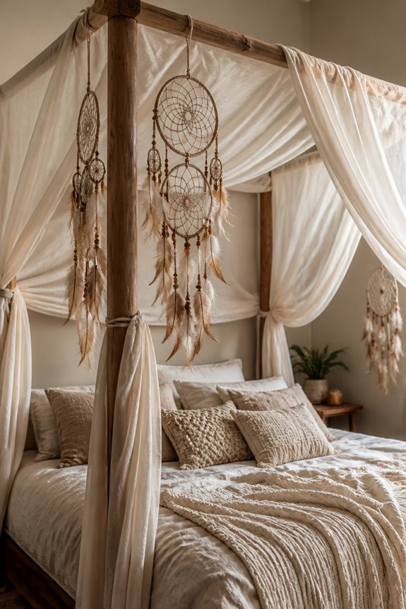 ethereal boho canopy accents