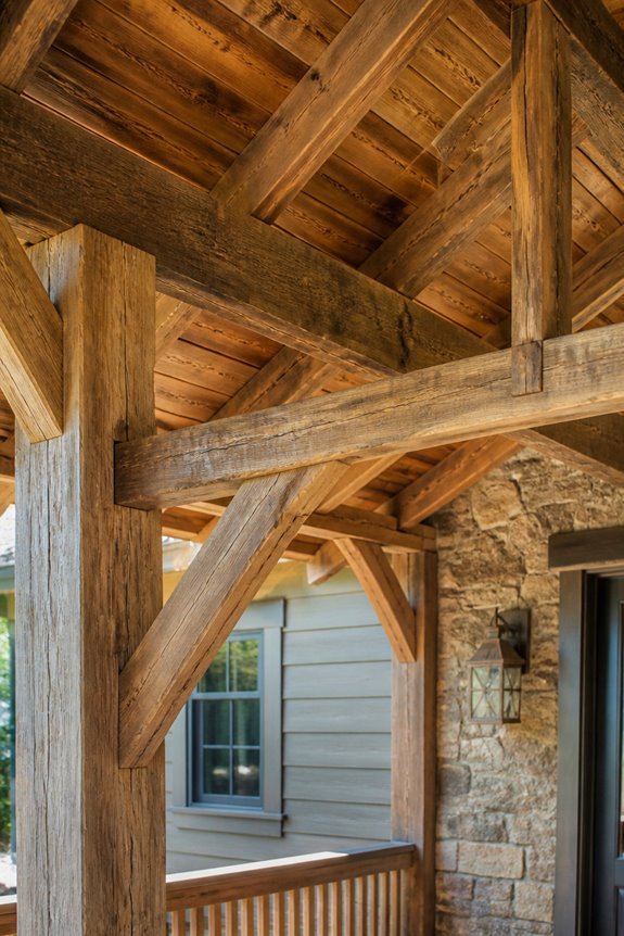 exposed beams rustic charm