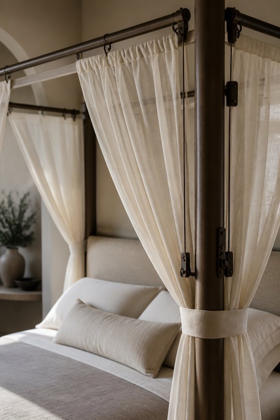flexible canopy bed drapes