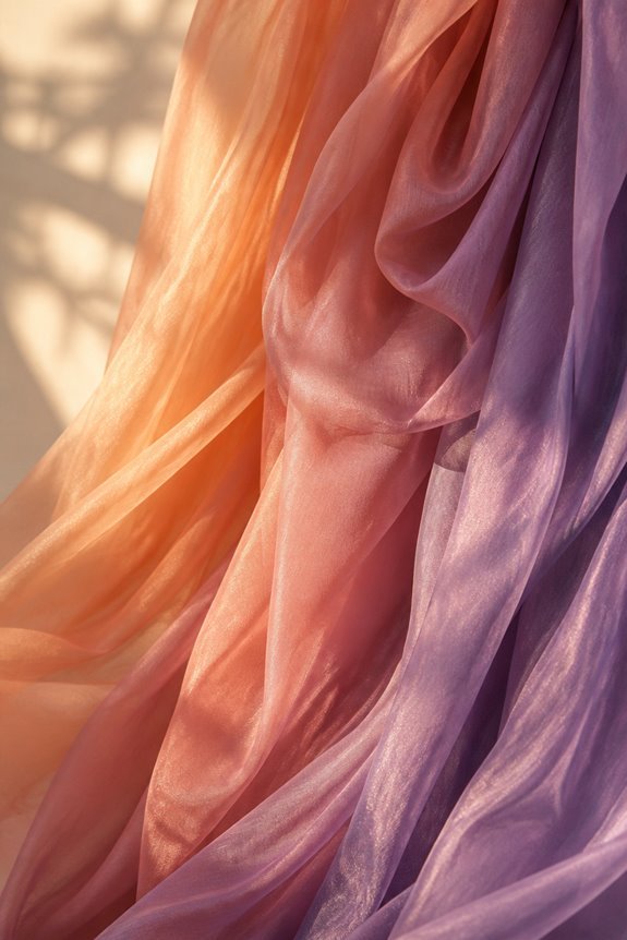 gradient fabric canopy draping