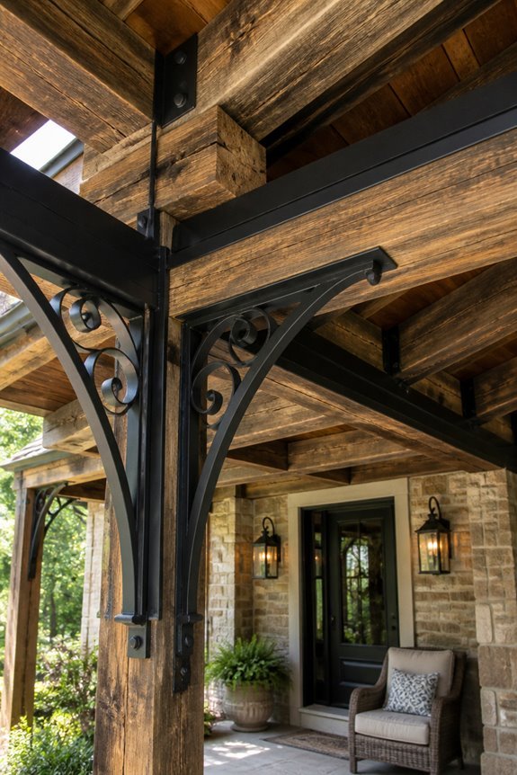 hybrid wood metal canopy design