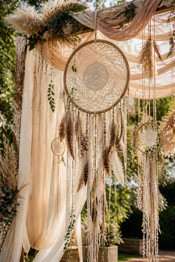 layered boho dreamcatcher canopies