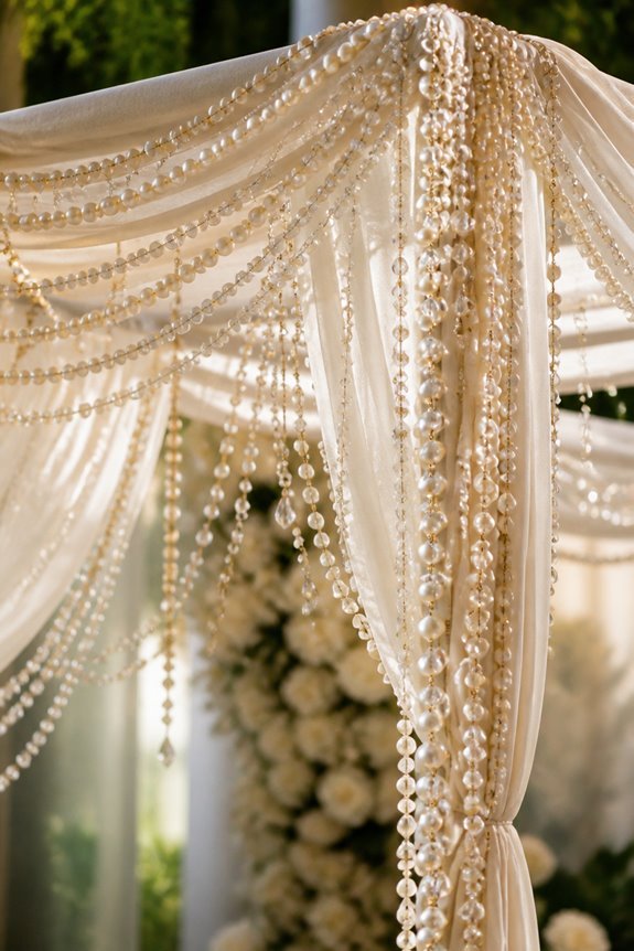 luxurious beaded canopy elegance