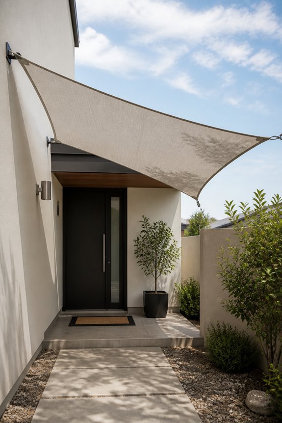 magnetic shade sails installation