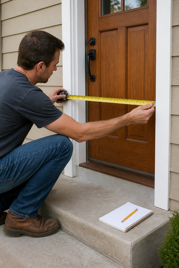 measure entryway for canopy