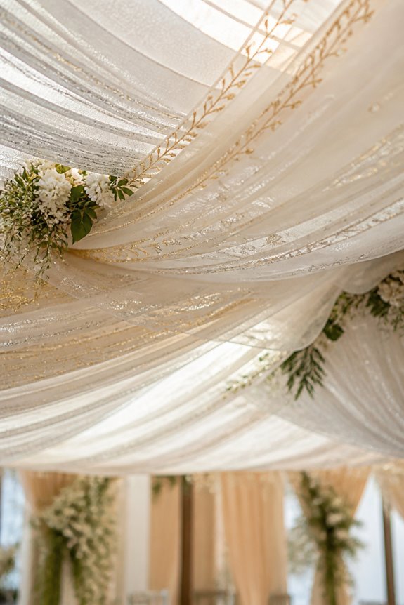 metallic elegance in weddings