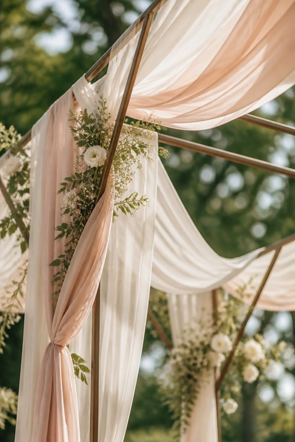 modern boho fabric canopies