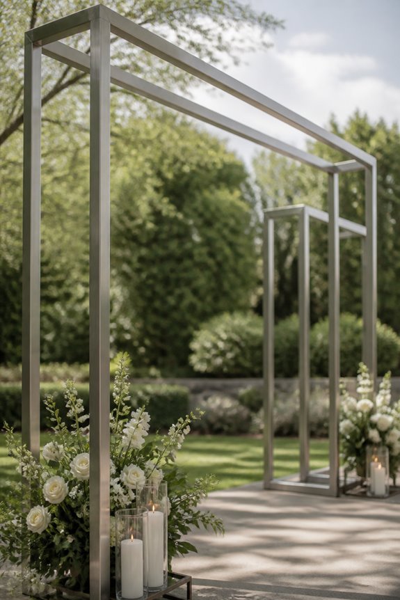 modern minimalist metal canopies